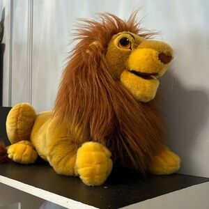 Vintage Disney Store The Lion King Adult Simba Plush Hand Puppet 24”